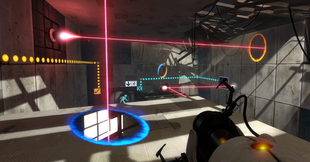 rotazione mentale
portal 2
videogiochi